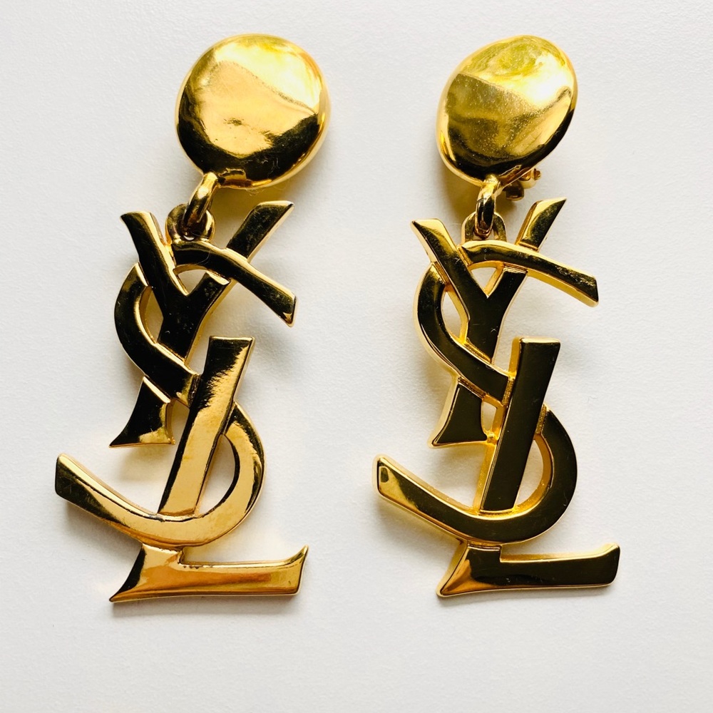 SOLD Vintage Sex & the City YSL earrings
